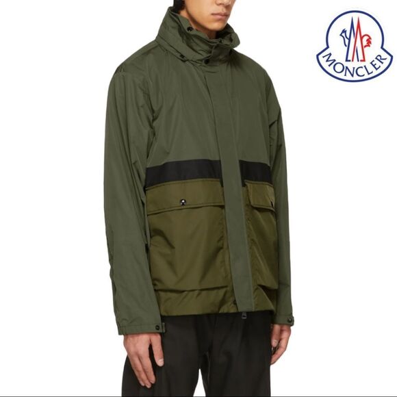 MONCLER **NWT** Olive Green Carax Windbreaker Jacket - Picture 11 of 16